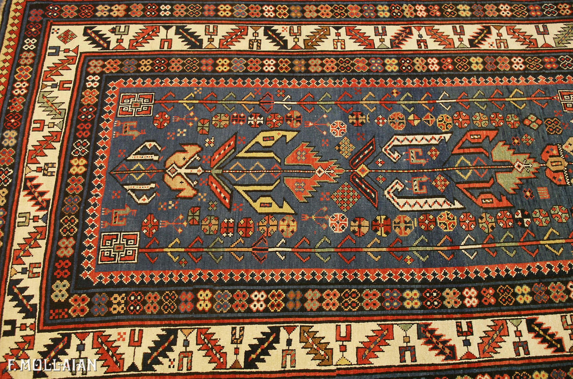 Antique Runner Caucasian Kuba (Quba) Rug n°:43060935